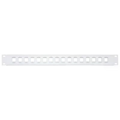LINK LKPV16B Pannello Patch Vuoto 16 Porte Rack 19" Grigio
