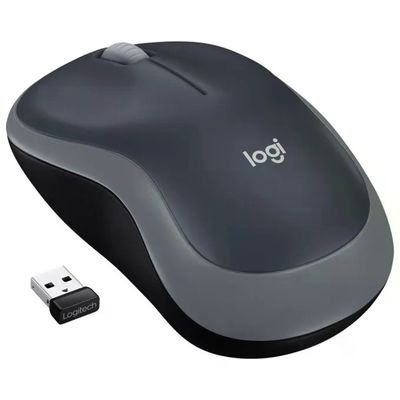 Logitech M185 Mouse Wireless Ottico 1000 DPI, Grigio