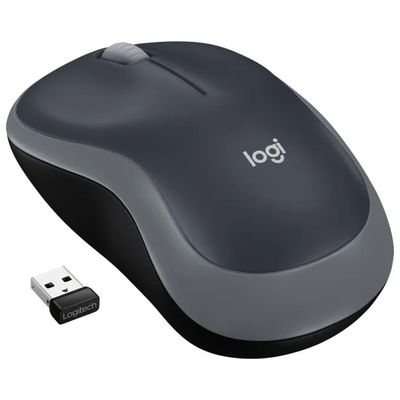 Logitech M185 Mouse Wireless Ottico 1000 DPI, Grigio