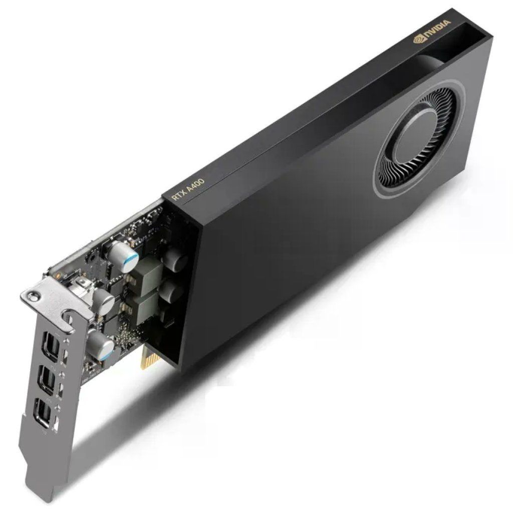 PNY VCNRTXA400-SB RTX A400 Scheda Grafica 4 GB GDDR6 768 CUDA Cores PCI Express 4