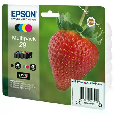Epson Claria Home 29 Fragola Multipack Cartucce Originali 4 Colori