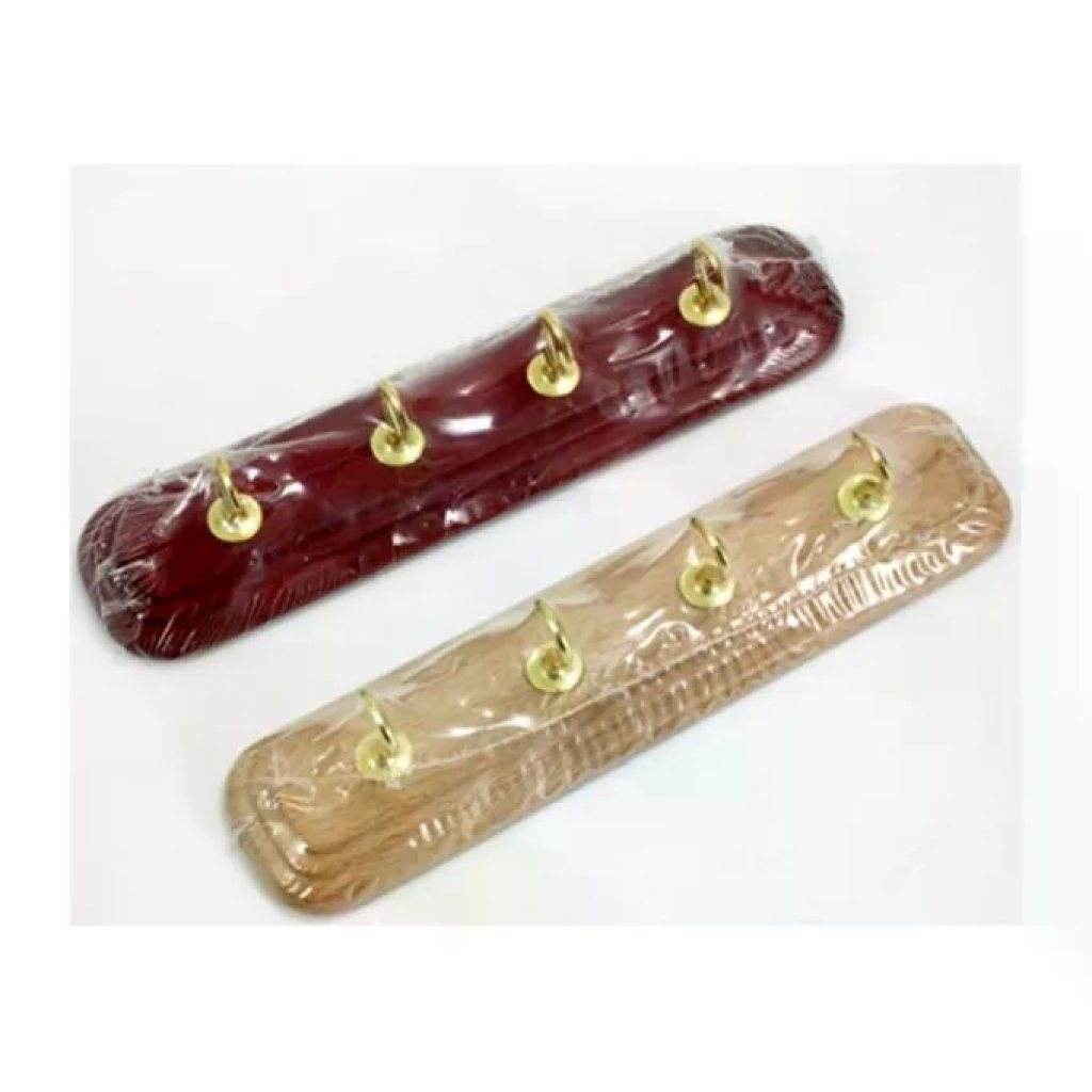 CAPER Portachiavi Assortito con 4 Ganci in ottone