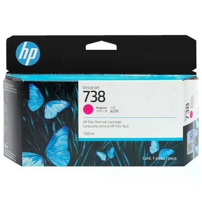 HP Cartuccia d’Inchiostro Magenta DesignJet 738 – 130 ml