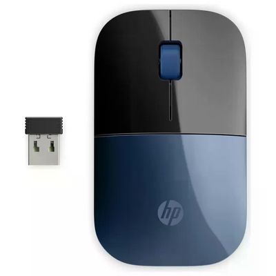 HP 7UH88AA Z3700 Mouse Wireless Blue LED 1200 DPI Ambidestro RF 2.4 GHz colore Nero Blu