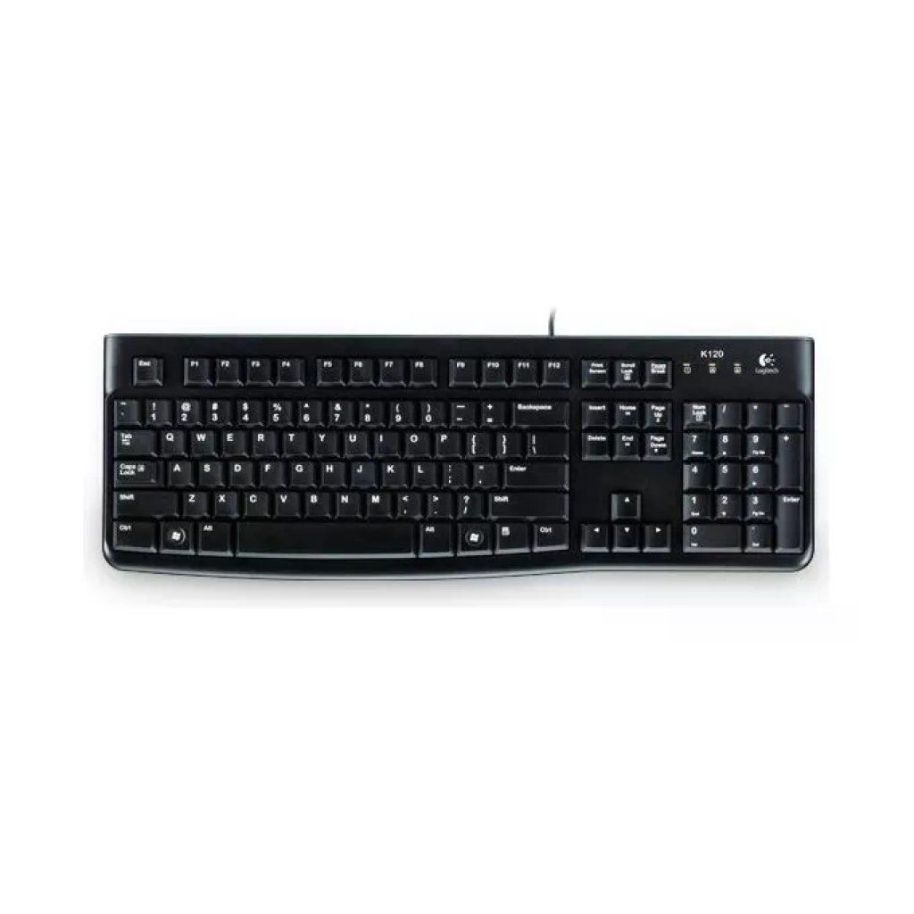 Logitech K120 Tastiera Cablata USB QWERTY Italiana, Nera