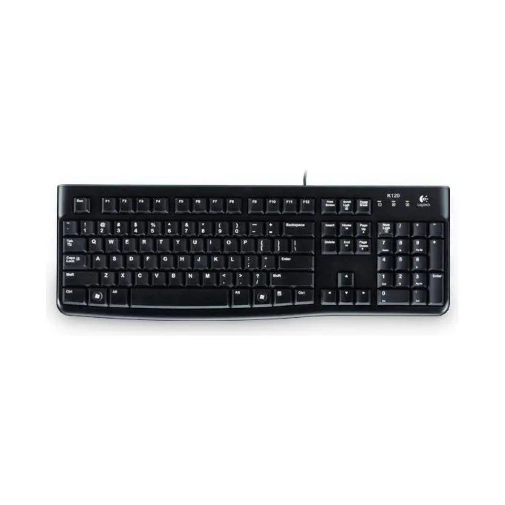 Logitech K120 Tastiera USB Cablata QWERTY Italiana, Nera Logitech K120 Tastiera USB Cablata QWERTY Italiana, Nera