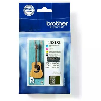 Brother LC421XLVAL Multipack Cartucce Originali XL, 4 Colori