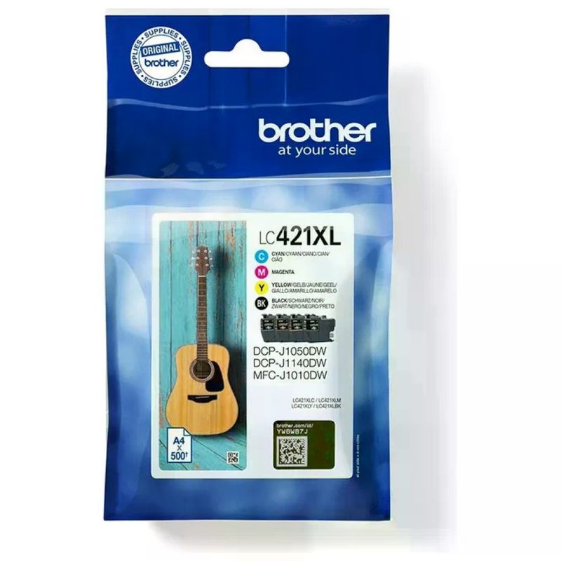 Brother LC421XLVAL Multipack Cartucce Originali XL, 4 Colori