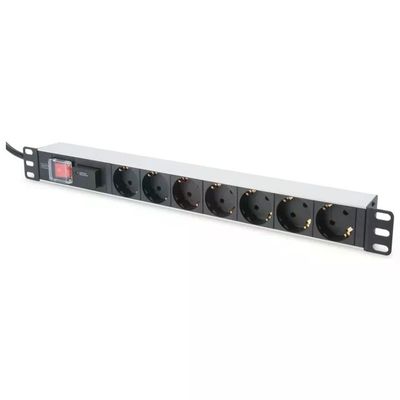 Digitus DN-95407 Multipresa Rack 19” 1U con 7 Prese Schuko