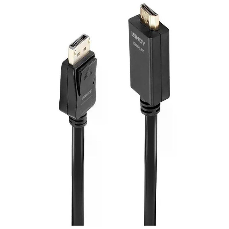 Lindy 36923 – Cavo adattatore DisplayPort a HDMI 4K, 3 m, nero Lindy 36923 – Cavo adattatore DisplayPort a HDMI 4K, 3 m, nero