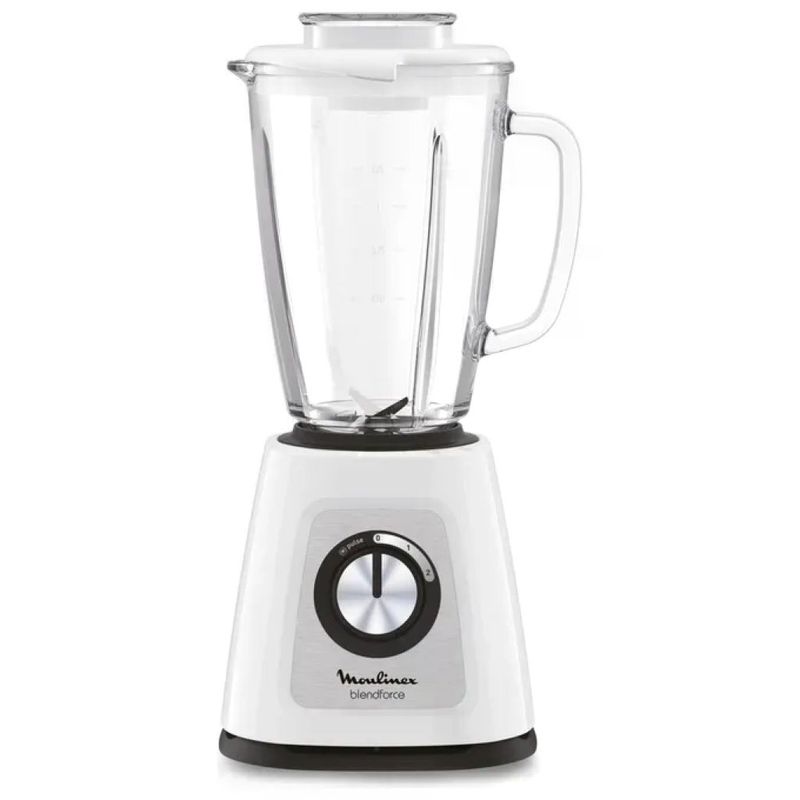 Moulinex LM4351 BlendForce 2 Frullatore 800 W con Vaso in Vetro da 1,75 L