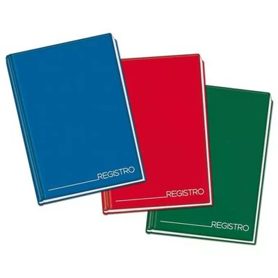 Blasetti 1344 Registro Cartonato A4, 96 Fogli, Quadretti 5 mm, Colori Assortiti