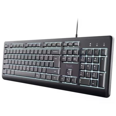 Trust Primo Illuminated – Tastiera USB QWERTY Italiana Retroilluminata Nera