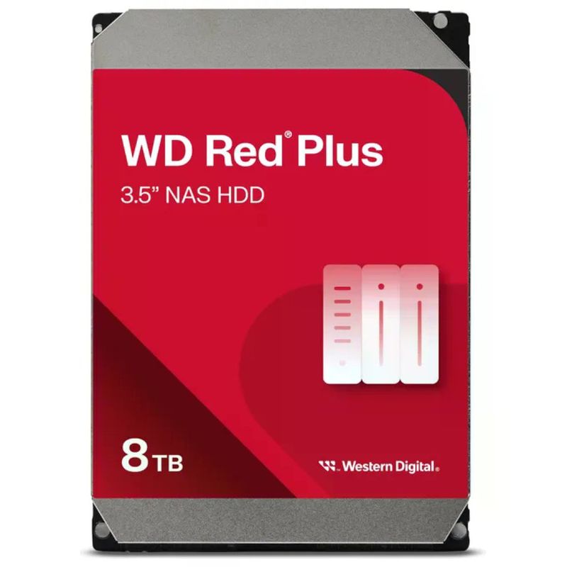 WD Red Plus WD80EFPX Hard Disk NAS 8TB 3,5″ SATA III