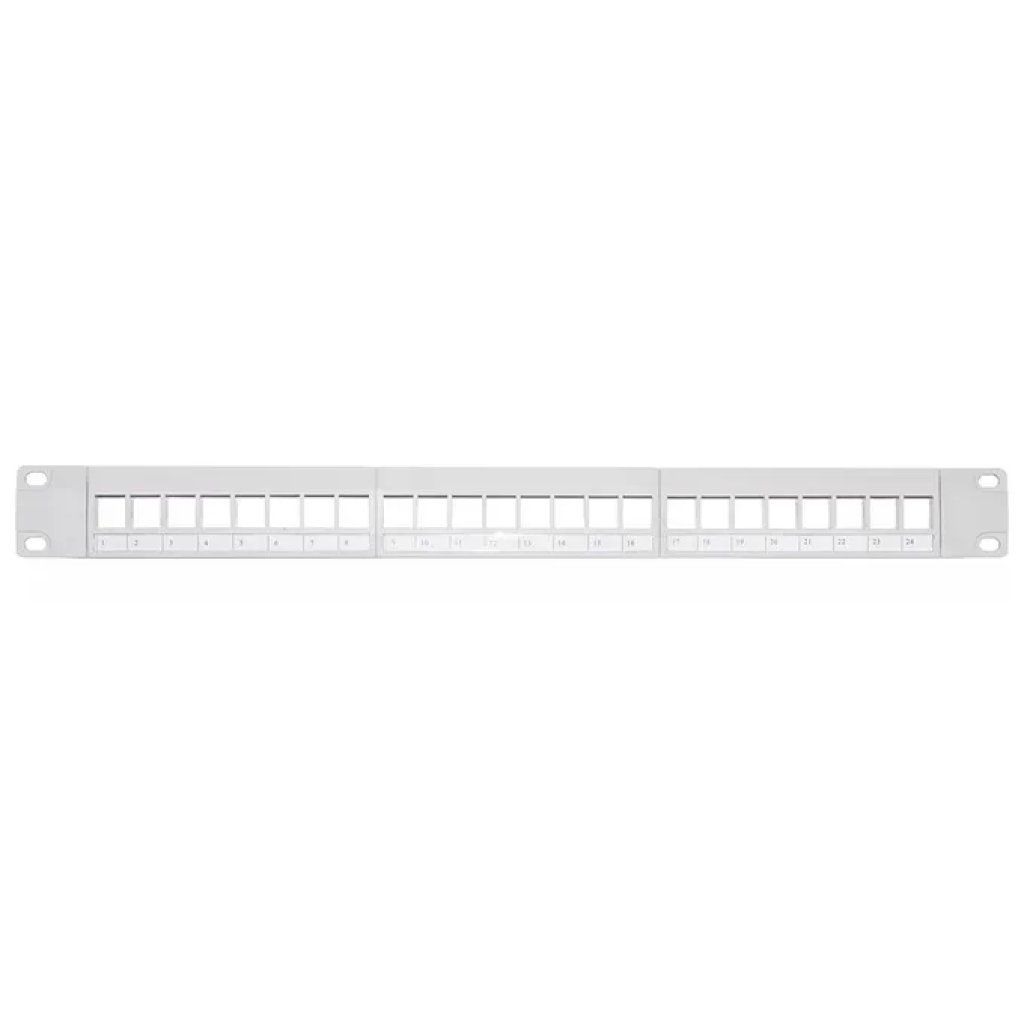 LINK LKPV24B Pannello Patch Vuoto 24 Porte Rack 19” Grigio LINK LKPV24B Pannello Patch Vuoto 24 Porte Rack 19” Grigio