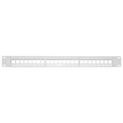 LINK Pannello Patch Vuoto 24 Porte Rack 19 LINK Pannello Patch Vuoto 24 Porte Rack 19" 1U Grigio
