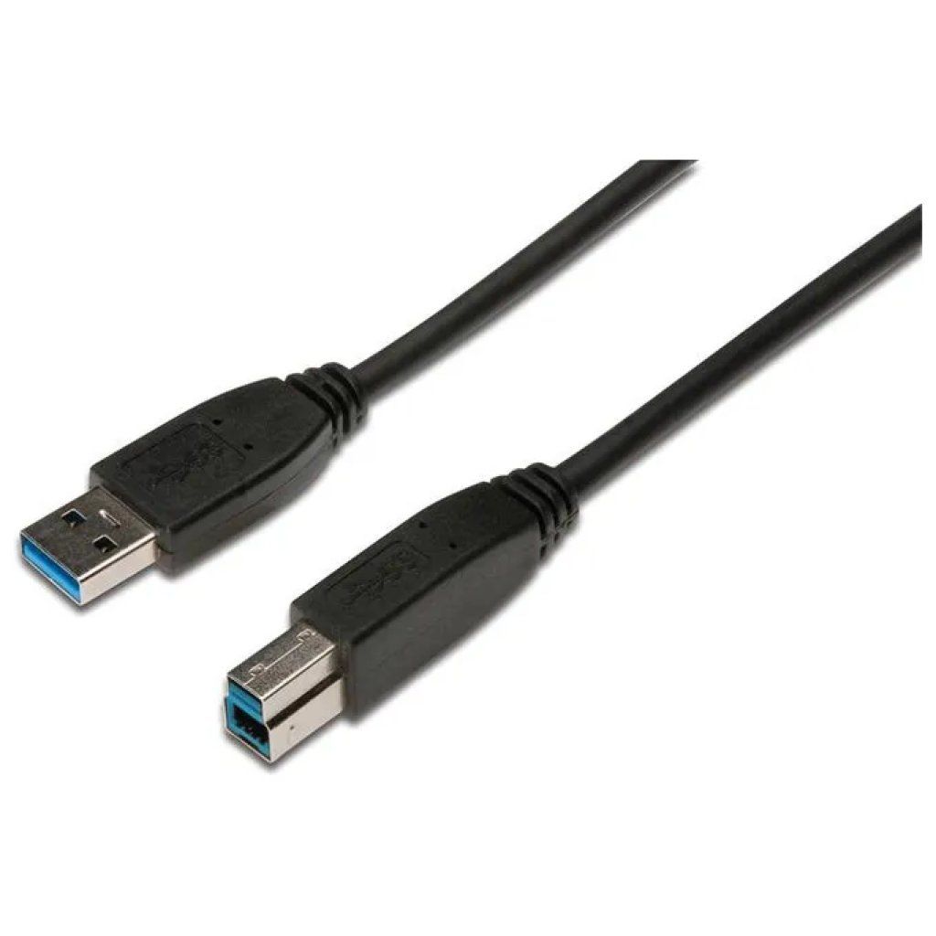Digitus Cavo USB 3.2 Gen 1 USB-A maschio a USB-B maschio, 1,8 m, 5 Gbps, nero