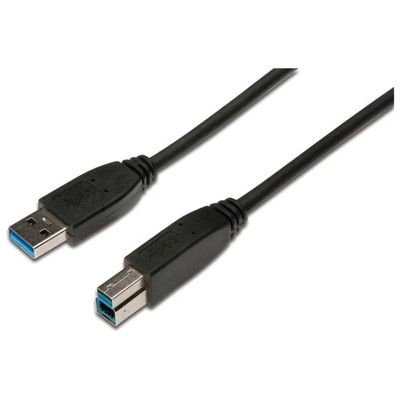 Digitus Cavo USB 3.2 Gen 1 USB-A maschio a USB-B maschio, 1,8 m, 5 Gbps, nero Digitus Cavo USB 3.2 Gen 1 USB-A maschio a USB-B maschio, 1,8 m, 5 Gbps, nero
