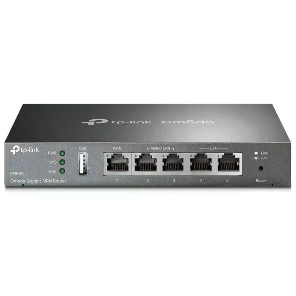 TP-Link ER605 Omada Router VPN Gigabit Multi-WAN, 5 porte