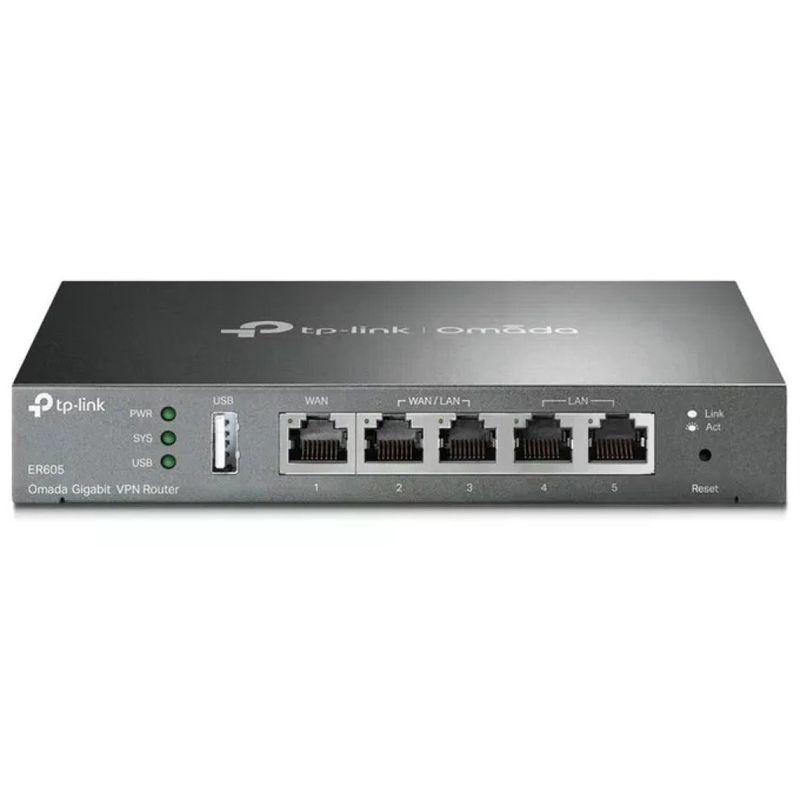 TP-Link ER605 Omada Router VPN Gigabit Multi-WAN, 5 porte