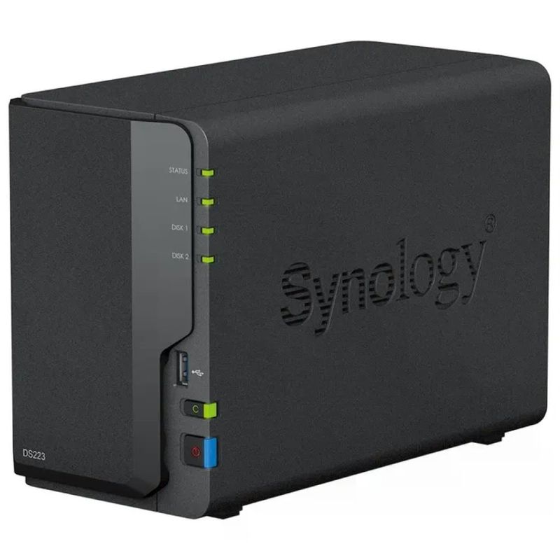 Synology DiskStation DS223 NAS Desktop 2 Bay, 2 GB DDR4