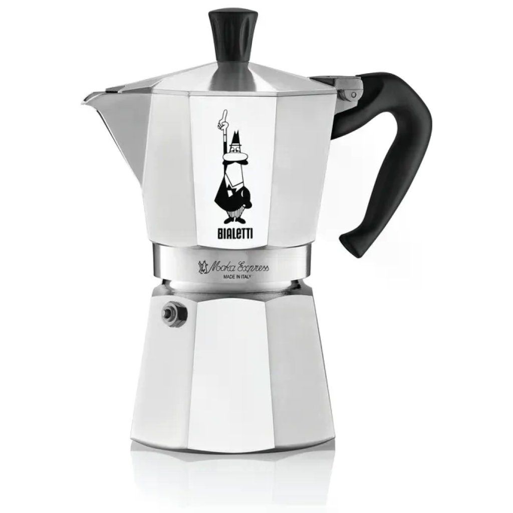 Bialetti Moka Express 4 Tazze in Alluminio, Argento Bialetti Moka Express 4 Tazze in Alluminio, Argento
