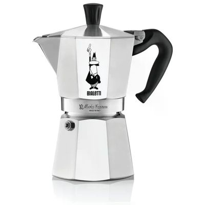 Bialetti Moka Express 4 Tazze in Alluminio, Argento Bialetti Moka Express 4 Tazze in Alluminio, Argento