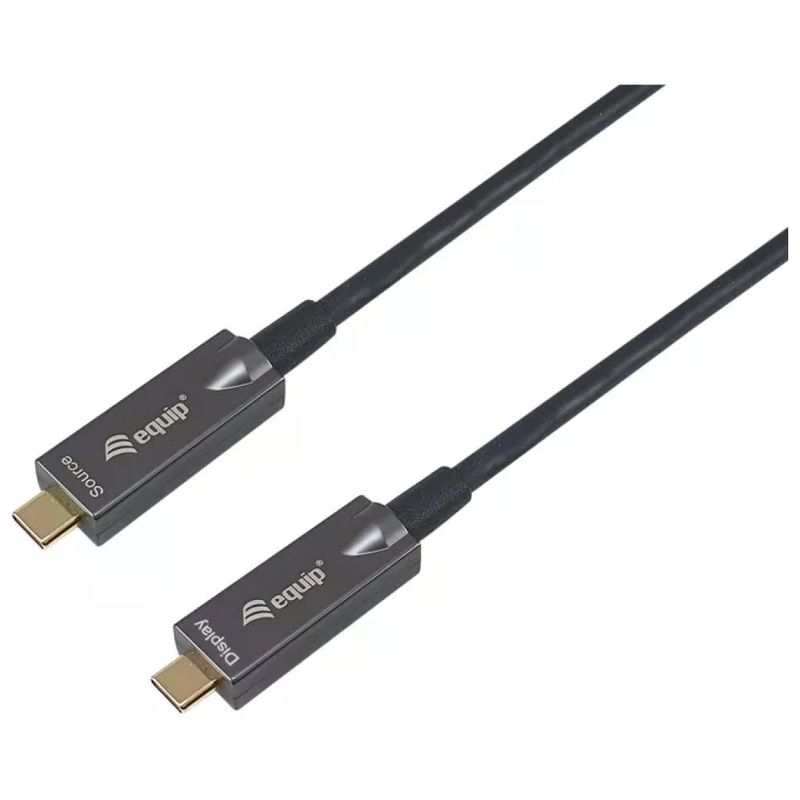 Equip 119461 Cavo Ottico Attivo USB-C 5 m, 10 Gbps, 4K 60 Hz, PD 60 W, Nero Equip 119461 Cavo Ottico Attivo USB-C 5 m, 10 Gbps, 4K 60 Hz, PD 60 W, Nero