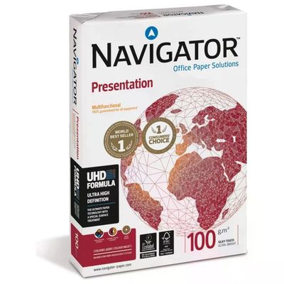 Navigator Presentation Carta A3 100 g/m² Bianca – 4 risme Navigator Presentation Carta A3 100 g/m² Bianca – 4 risme