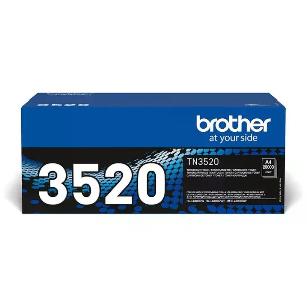 Brother TN3520 Toner Originale Nero – Fino a 20.000 Pagine Brother TN3520 Toner Originale Nero – Fino a 20.000 Pagine