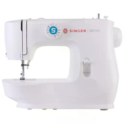 Singer M2105 Macchina da Cucire Meccanica, 8 Punti, Braccio Libero, Asola in 4 Tempi, Luce LED