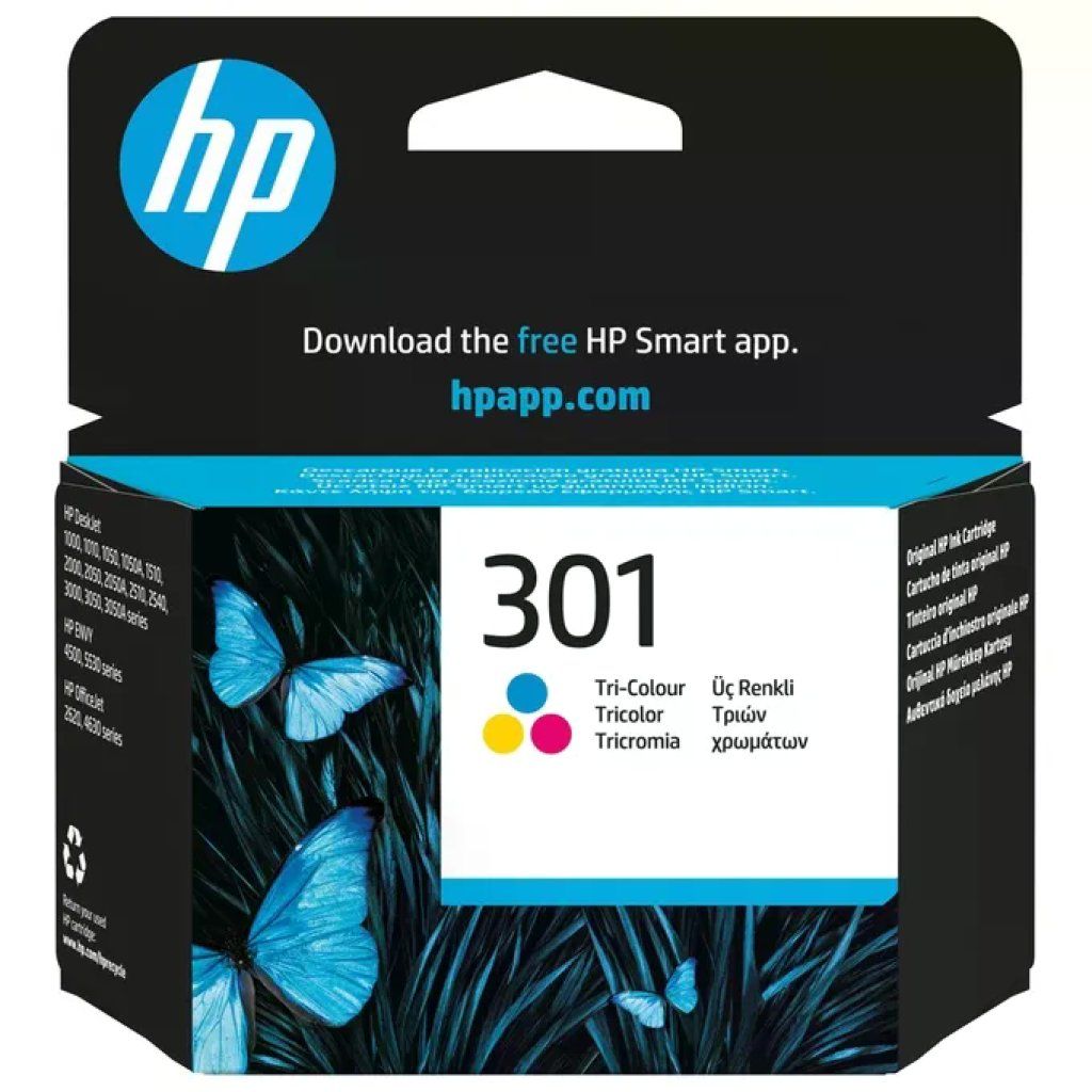 HP Cartuccia HP 301 tricromia – fino a 165 pagine HP Cartuccia HP 301 tricromia – fino a 165 pagine