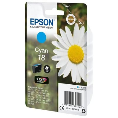 Epson Cartuccia Epson Margherita 18 Ciano Originale, 3,3 ml