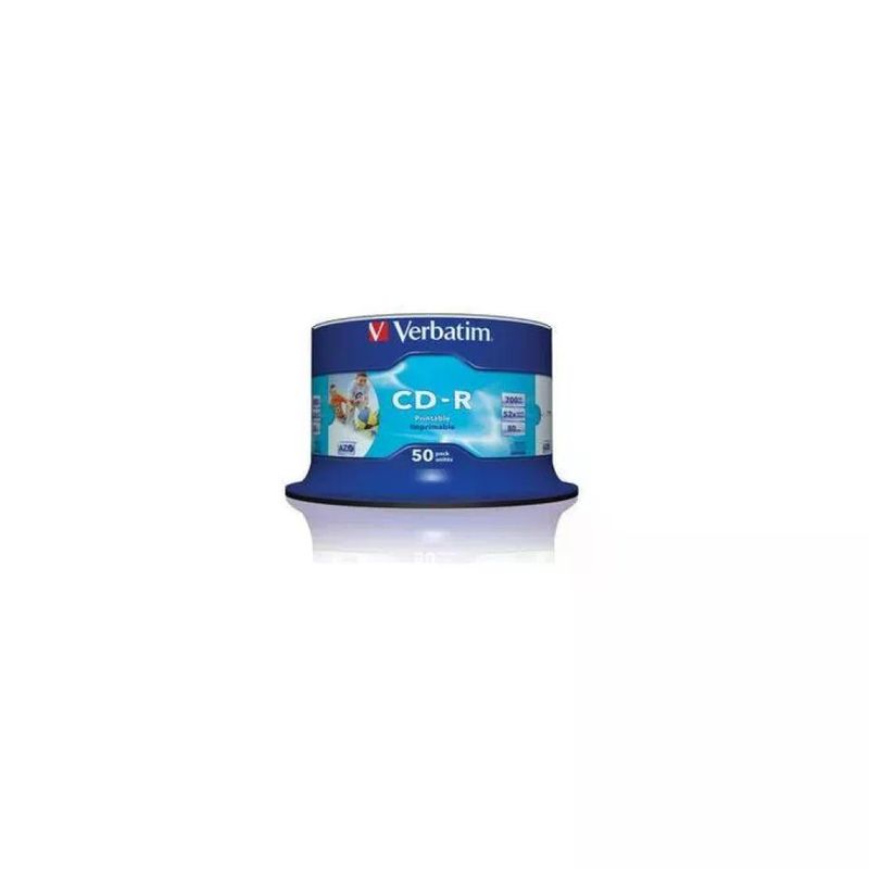Verbatim CD-R AZO 700 MB 52x stampabili inkjet, spindle da 50