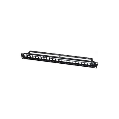 WP EUROPE Pannello Rack 1U per 24 Moduli Keystone, Nero WP EUROPE Pannello Rack 1U per 24 Moduli Keystone, Nero