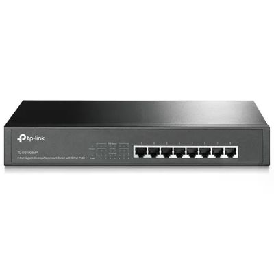 TP-Link TL-SG1008MP Switch Gigabit PoE+ a 8 porte, 153 W, montaggio rack 1U