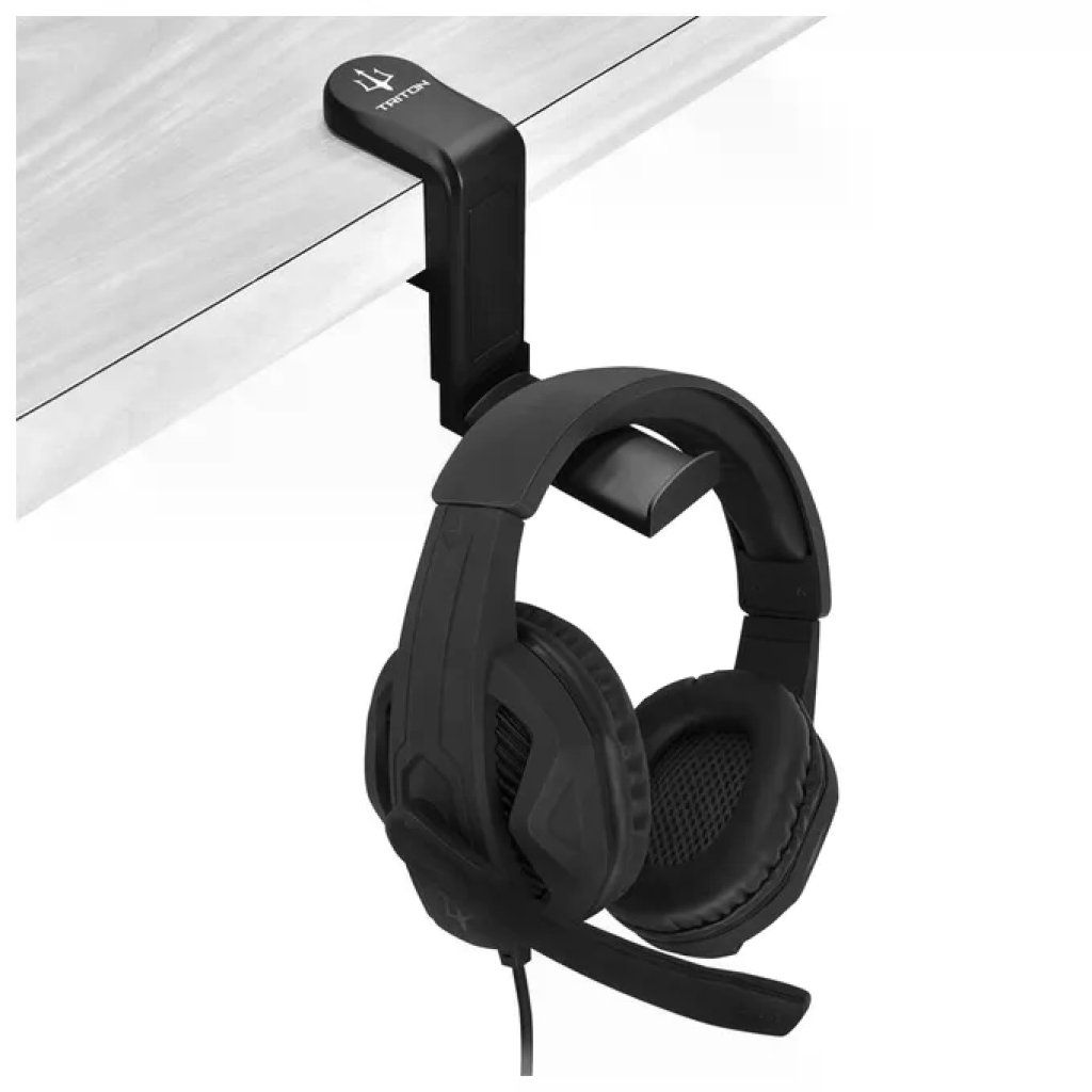 Atlantis Land HH01 Triton – Supporto per Cuffie da Sottoscrivania Nero