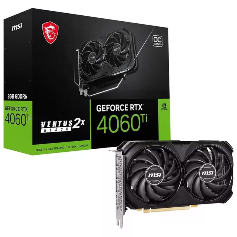 MSI GeForce RTX 5060 Ti Ventus 2X Black 8GB GDDR7 MSI GeForce RTX 5060 Ti Ventus 2X Black 8GB GDDR7