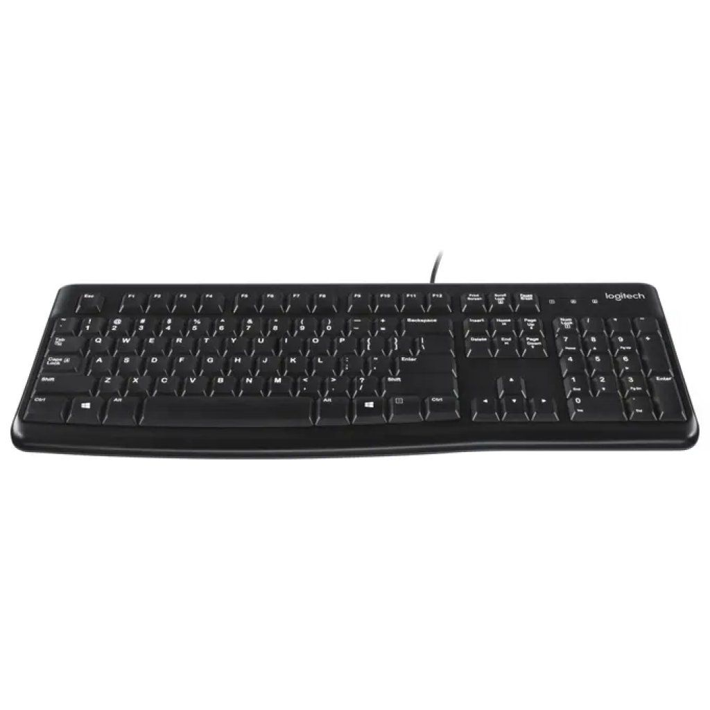 Logitech K120 Tastiera USB Full-Size QWERTY Nera