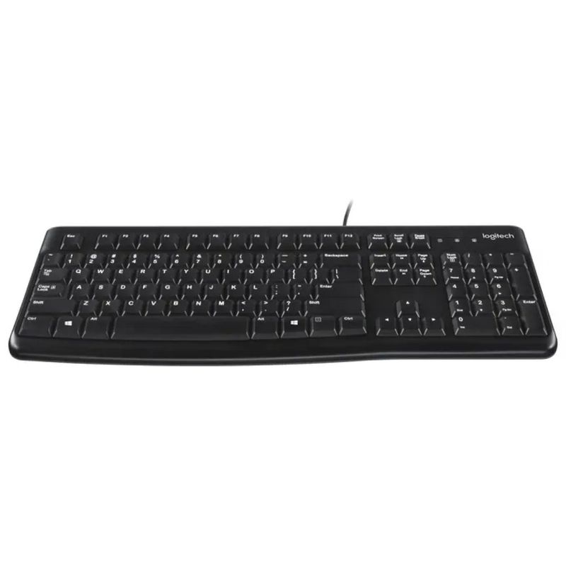 Logitech K120 Tastiera USB Full-Size QWERTY Nera