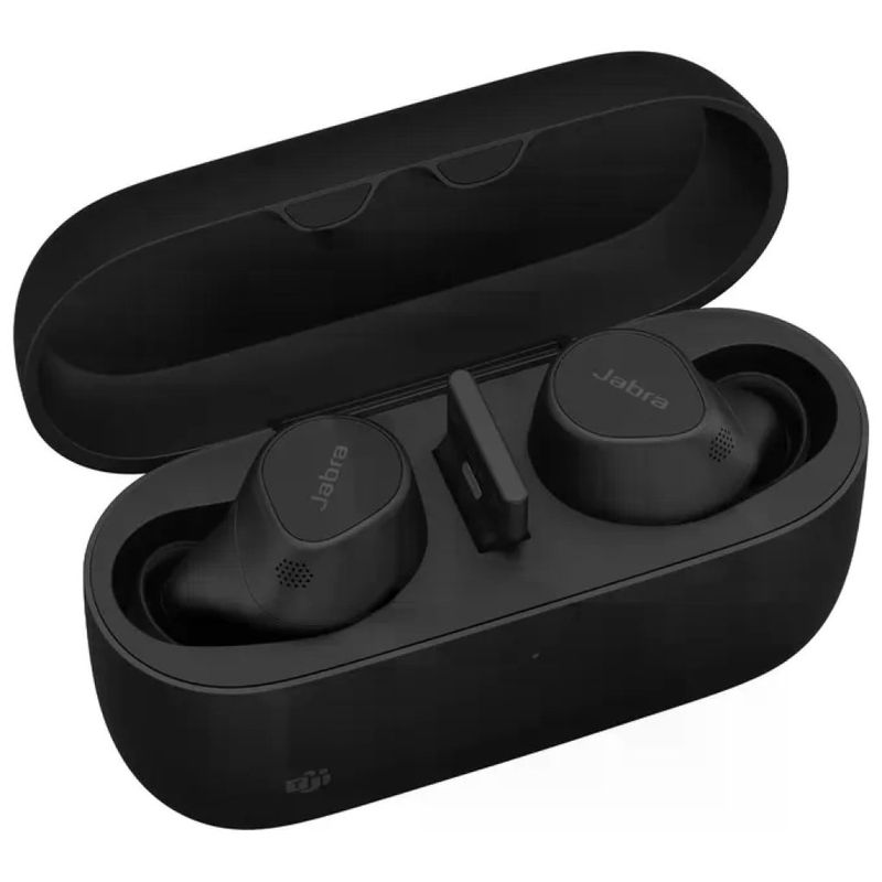 Jabra Evolve2 Buds Auricolari True Wireless ANC, Bluetooth 5.2, IP57, Microsoft Teams, Nero