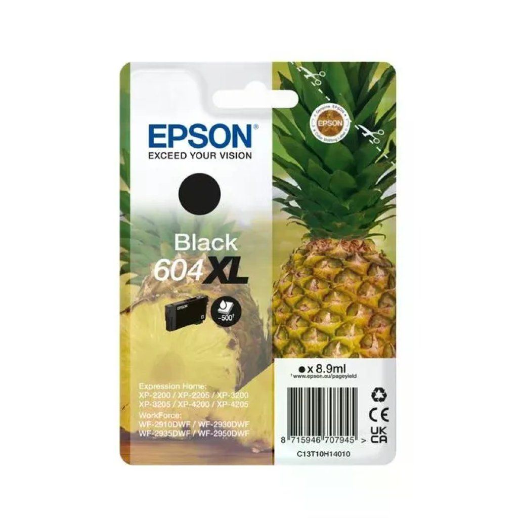 Epson 604XL Cartuccia Inkjet Originale Nera, 8,9 ml Epson 604XL Cartuccia Inkjet Originale Nera, 8,9 ml