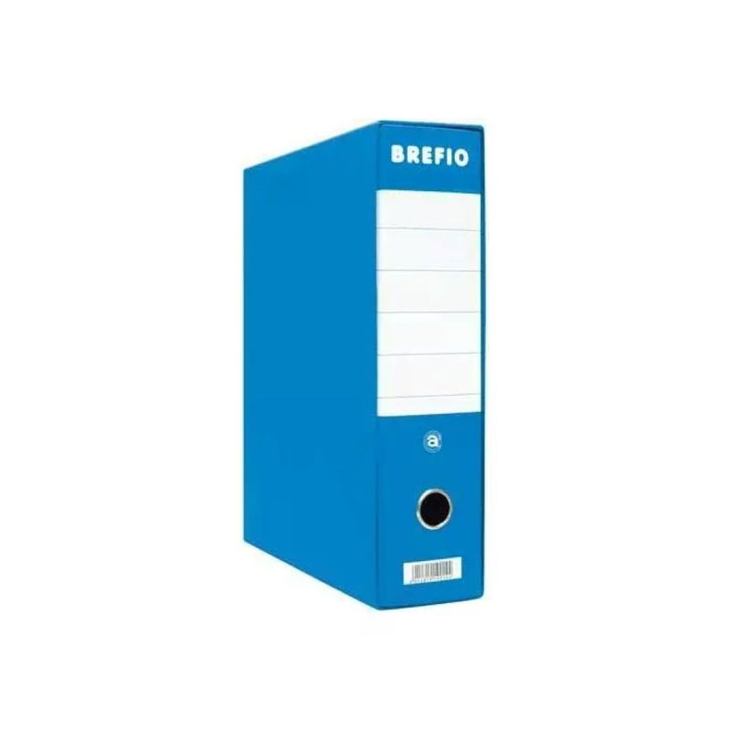 Brefiocart Raccoglitore a Leva Blu, 2 Anelli, Dorso 8 cm, Formato Protocollo