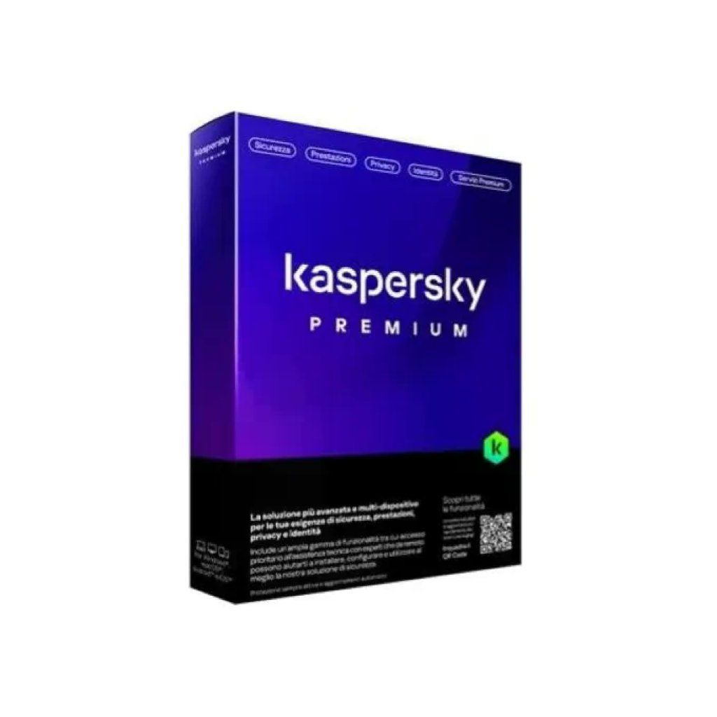 Kaspersky Premium Antivirus per 5 dispositivi, con VPN e protezione dell’identità