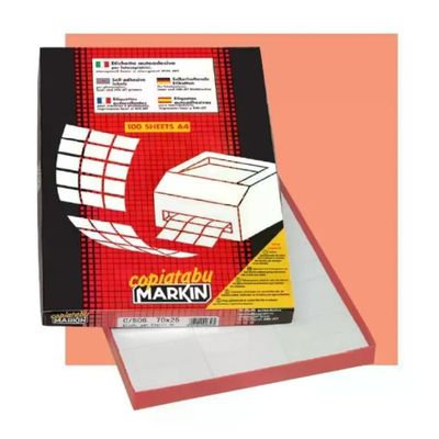 Markin 210C551 Etichette Autoadesive Bianche 45 × 23 mm, 4400 Pezzi Markin 210C551 Etichette Autoadesive Bianche 45 × 23 mm, 4400 Pezzi