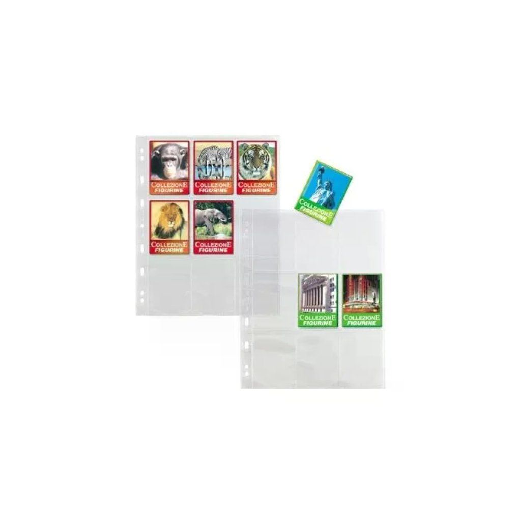 SEI Rota Atla K 662505 – Buste Porta Figurine A4, 9 Spazi, Trasparenti, 10 Pezzi