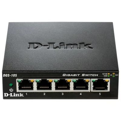 D-Link DGS-105 Switch Gigabit Ethernet a 5 porte