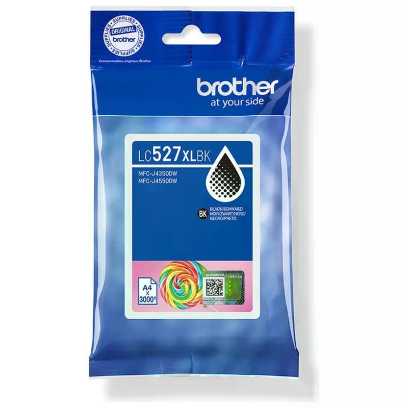 Brother LC527XLBK – Cartuccia Originale XL Nera, 3000 Pagine