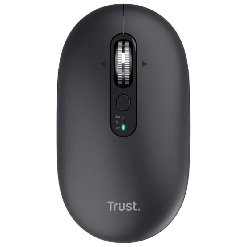 Trust Seron Slim Multi Mouse Wireless Ambidestro, Bluetooth e RF, 3200 DPI, Nero