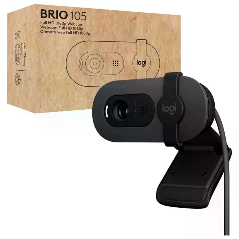 Logitech Brio 105 Webcam Full HD 1080p da 2 MP